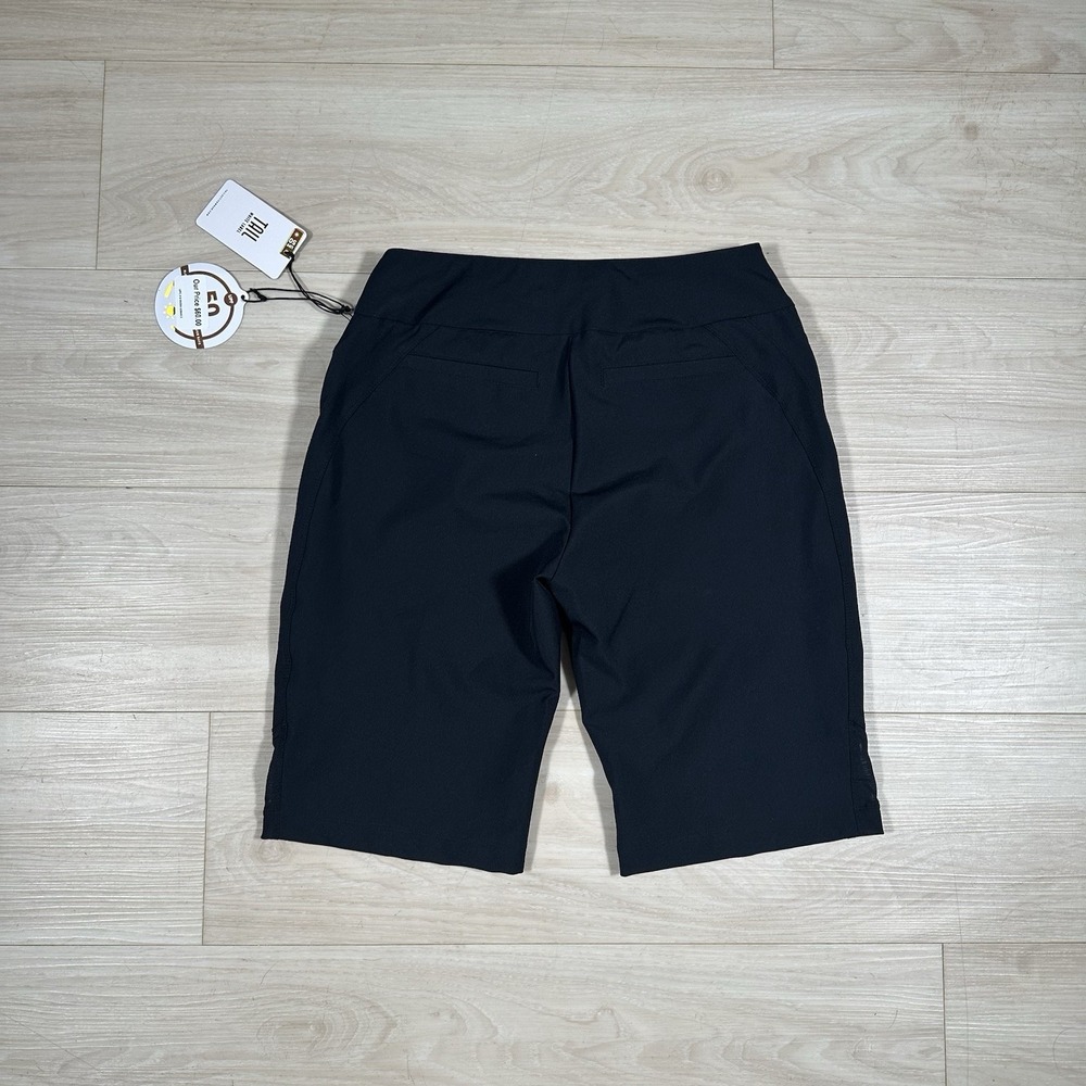 TAIL WHITE LABEL WOMEN'S SIZE 2 BLACK‎ GOLF SHORTS PULL ON W/ POCKETS NWT - Picture 2 of 7